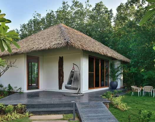 Private cottage with dip pool at Bougainville Resorts